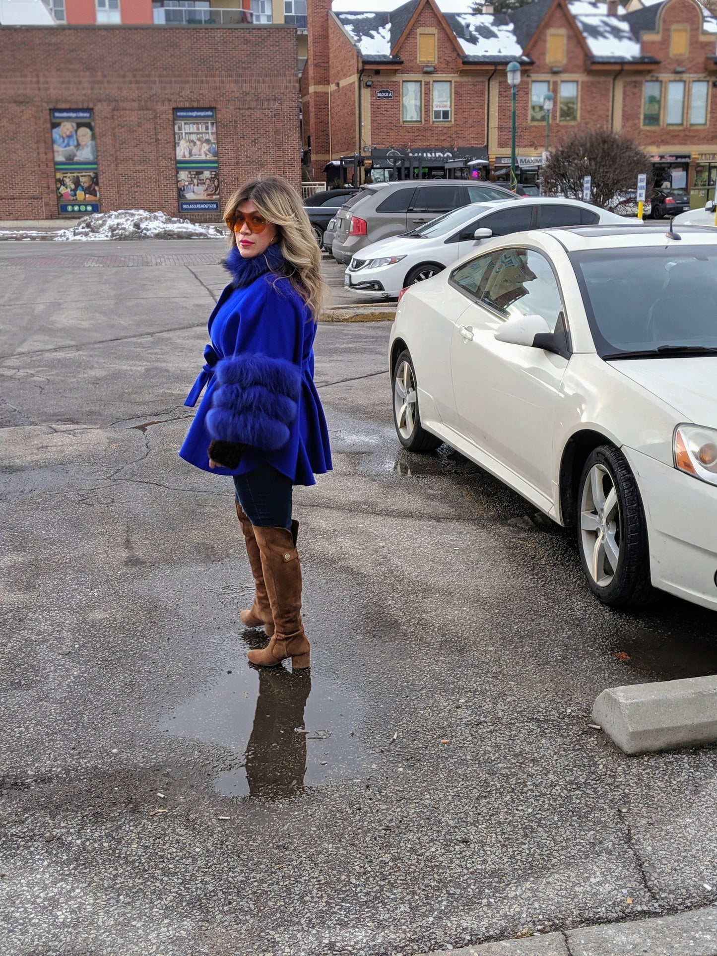 Coat jacket Black Cashmere Belted Cape