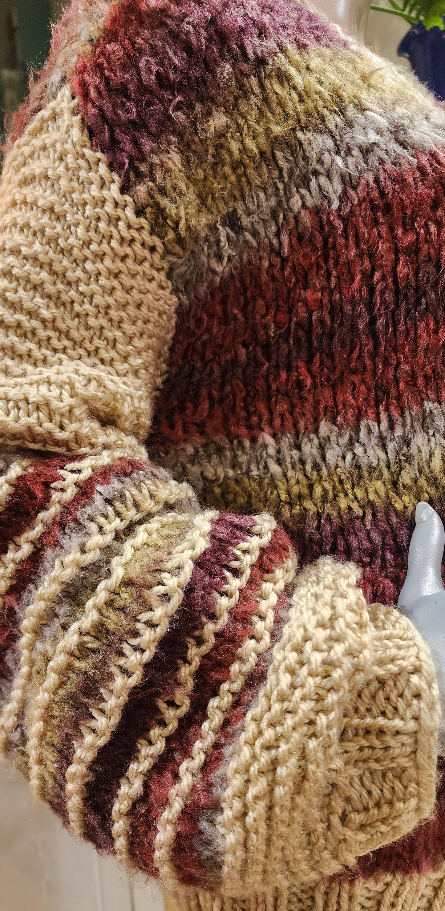 Sweater Rust red cardigan