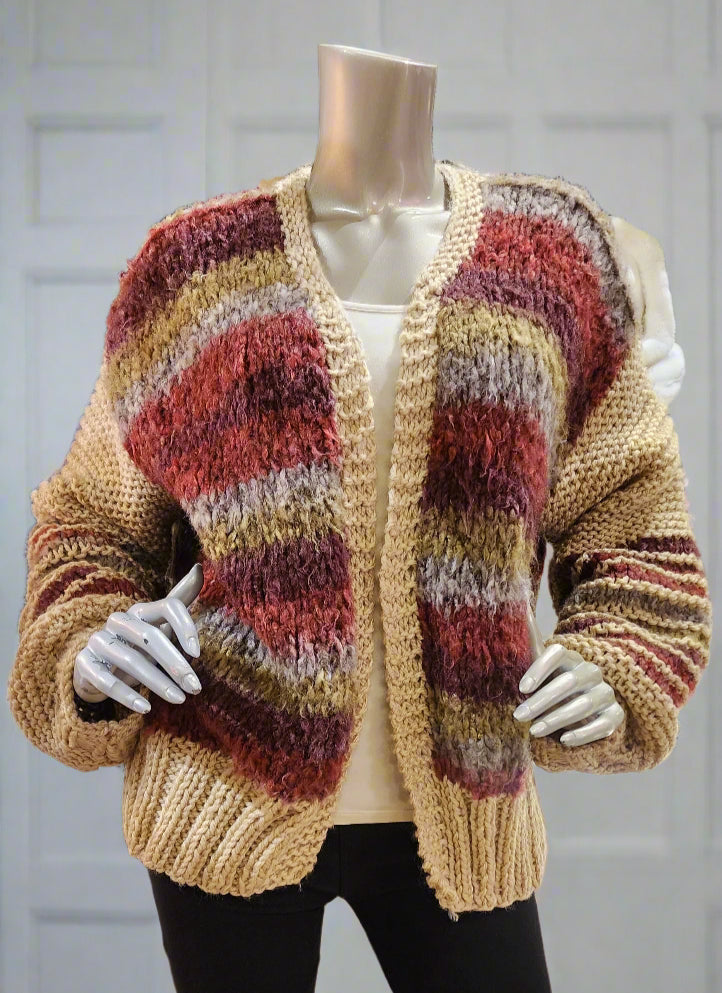Sweater Rust red cardigan