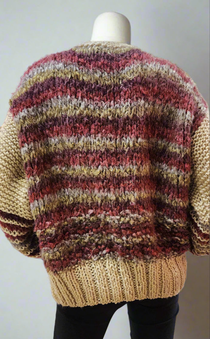 Sweater Rust red cardigan
