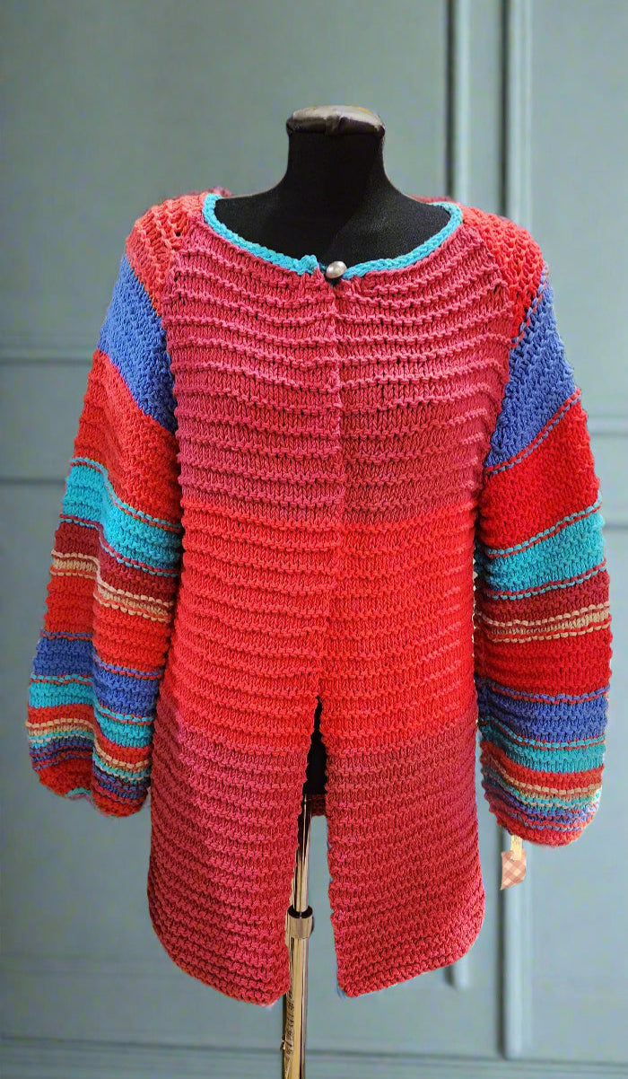 Sweater multi cotton with pockets