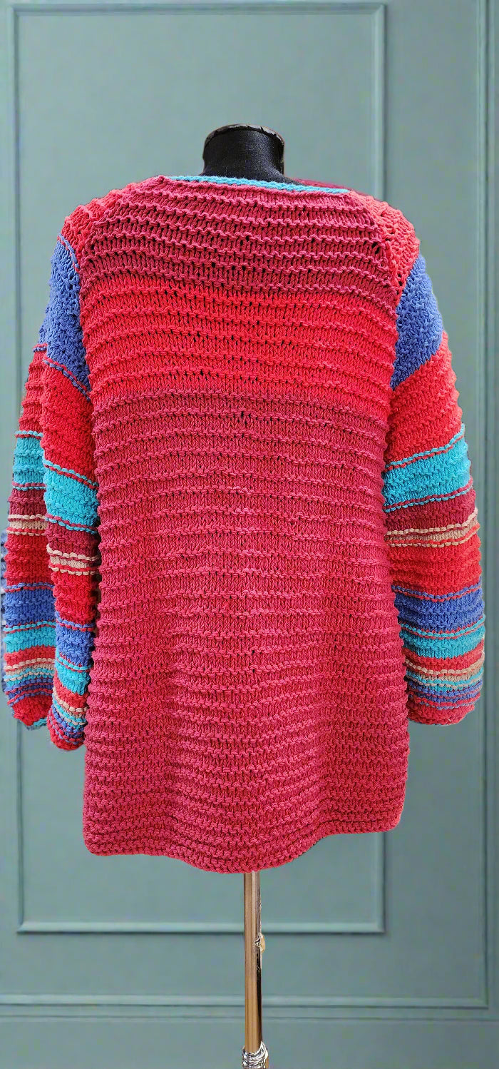 Sweater multi cotton with pockets