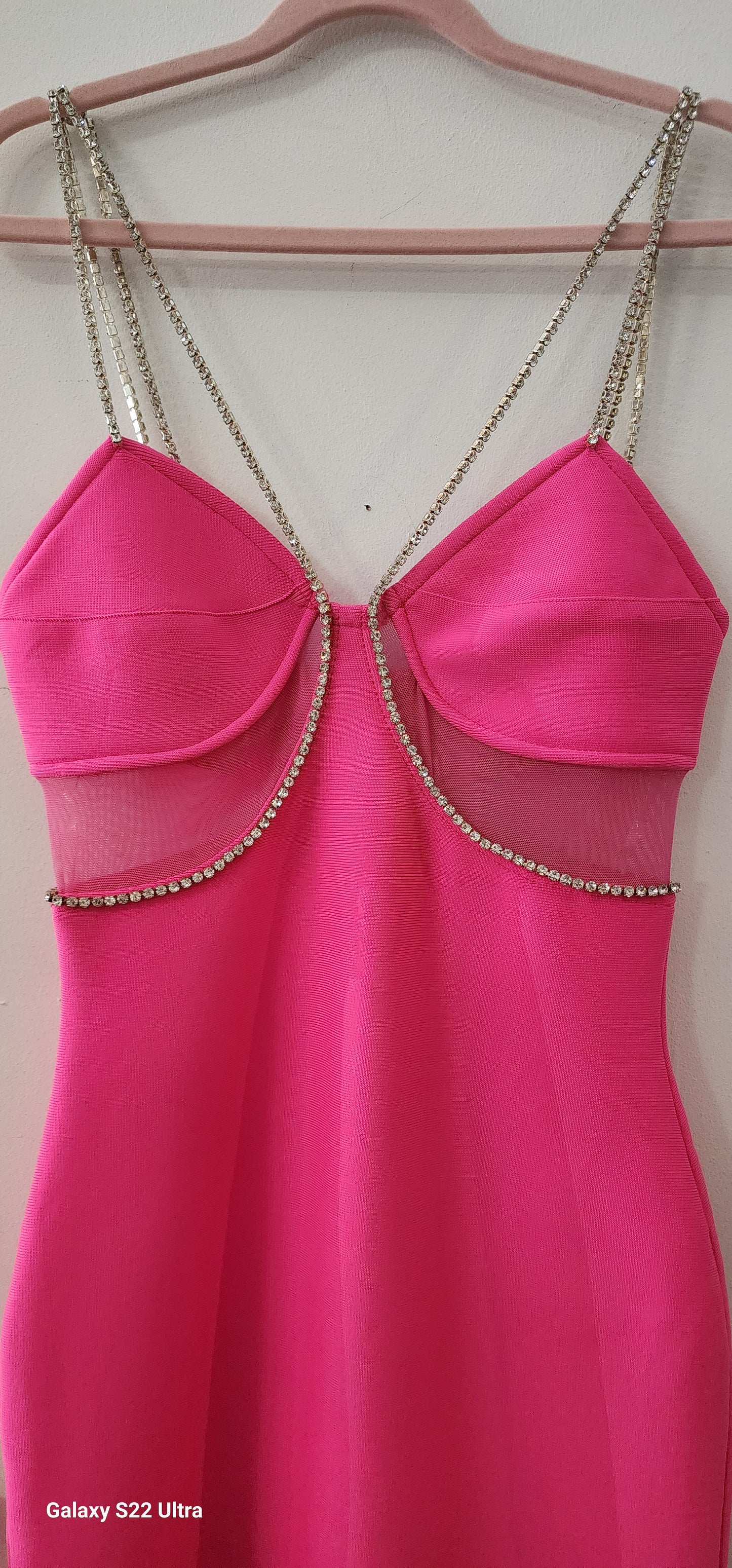 Dress Hot pink bodycon midi dress