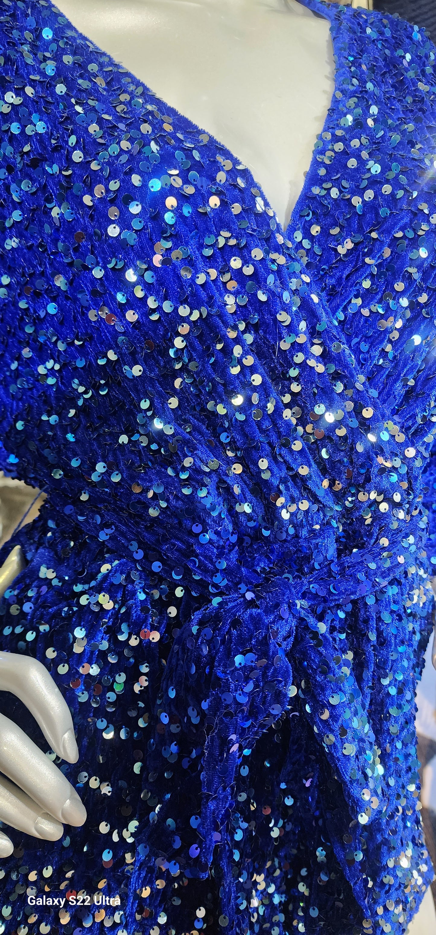 Evening Electric Blue Romper