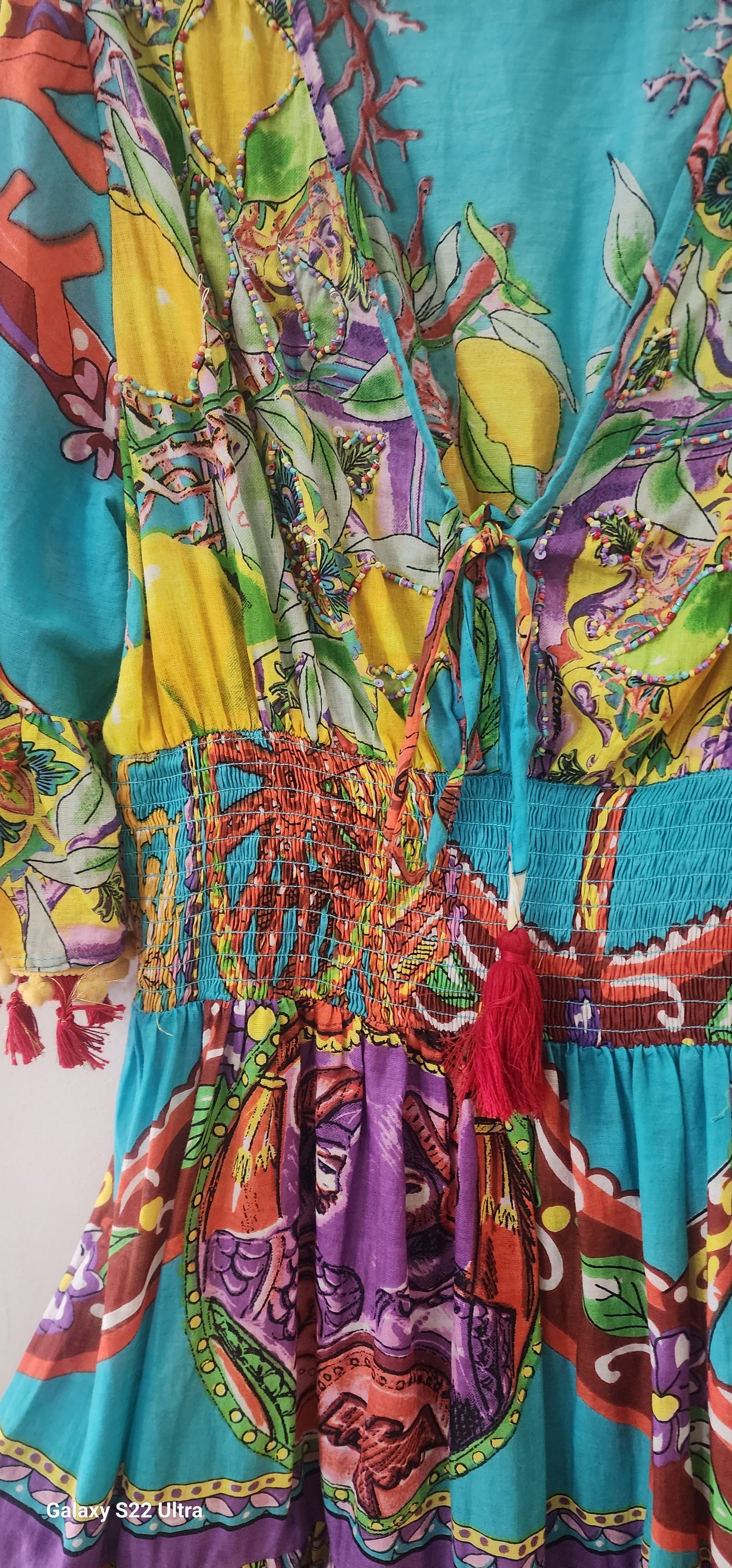 Amalfi multi colored flare dress