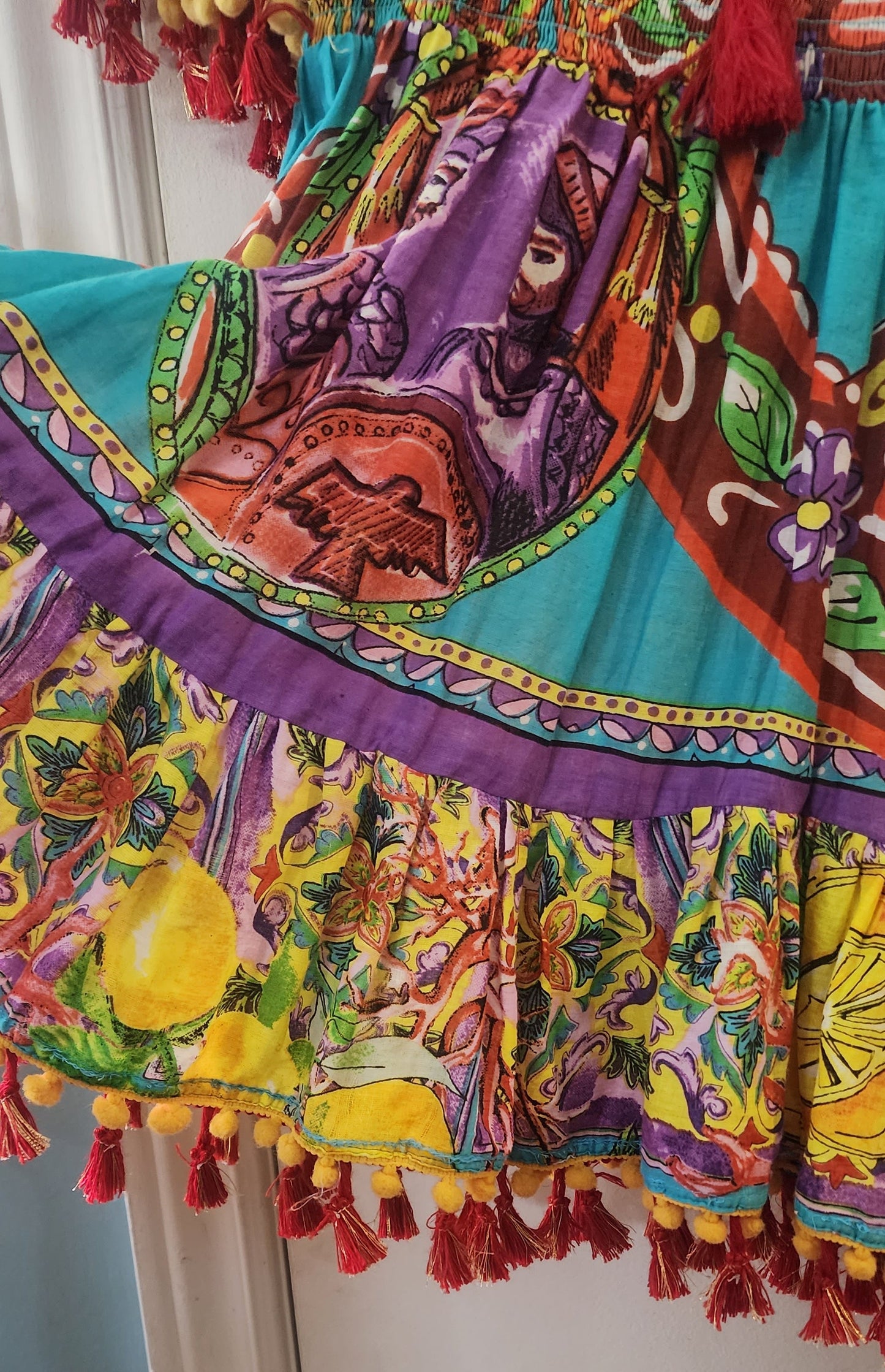 Amalfi multi colored flare dress