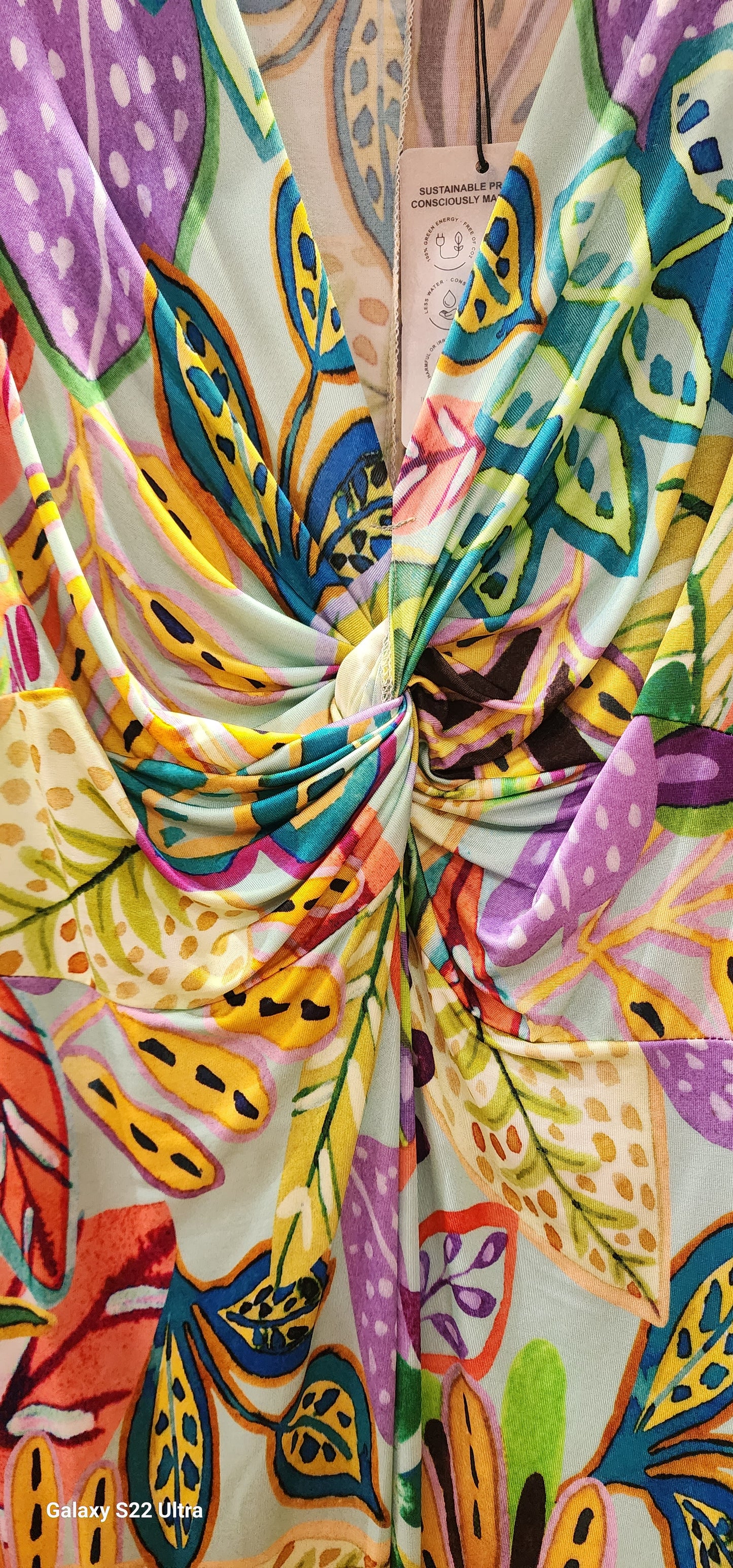 Barcelona Mint green multi maxi