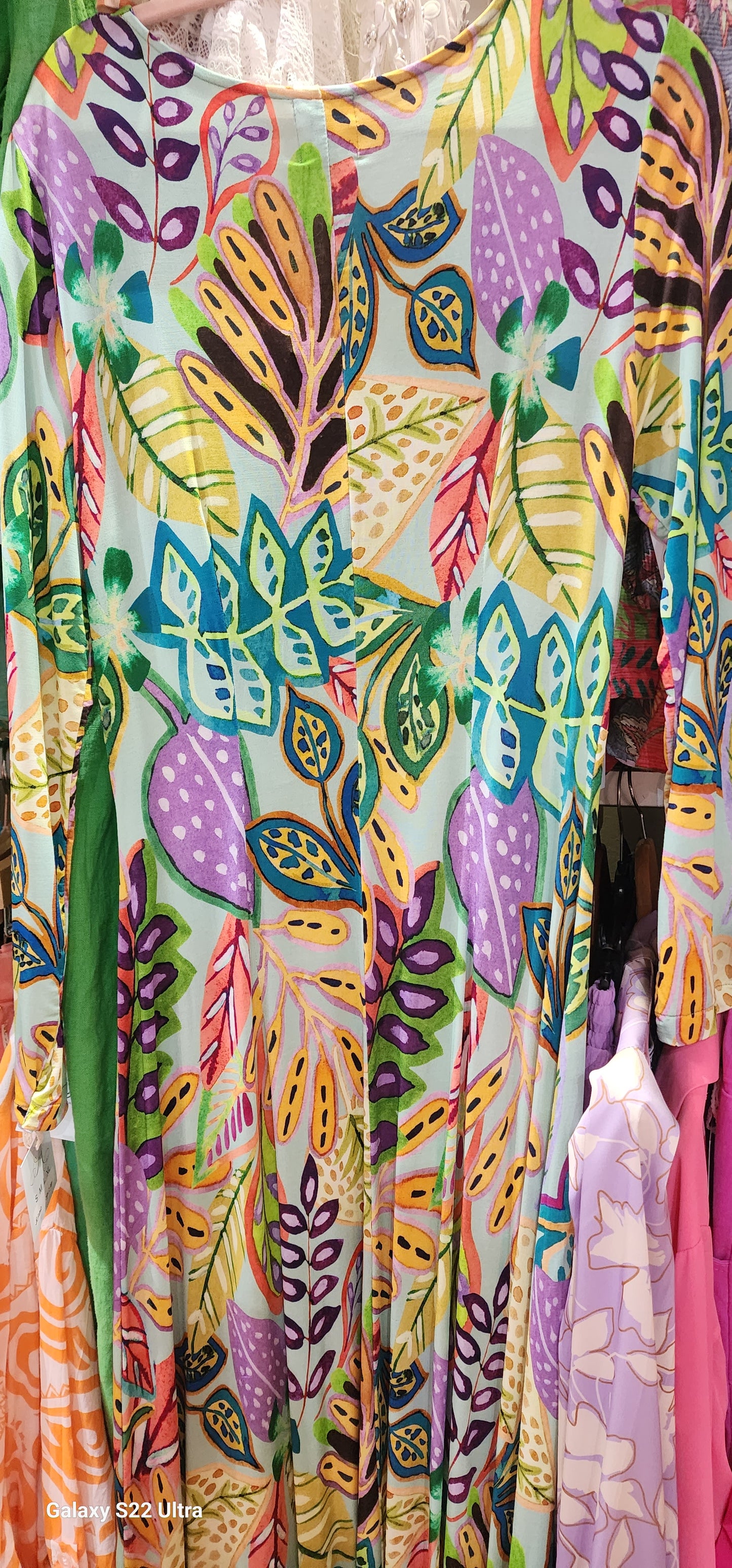 Barcelona Mint green multi maxi