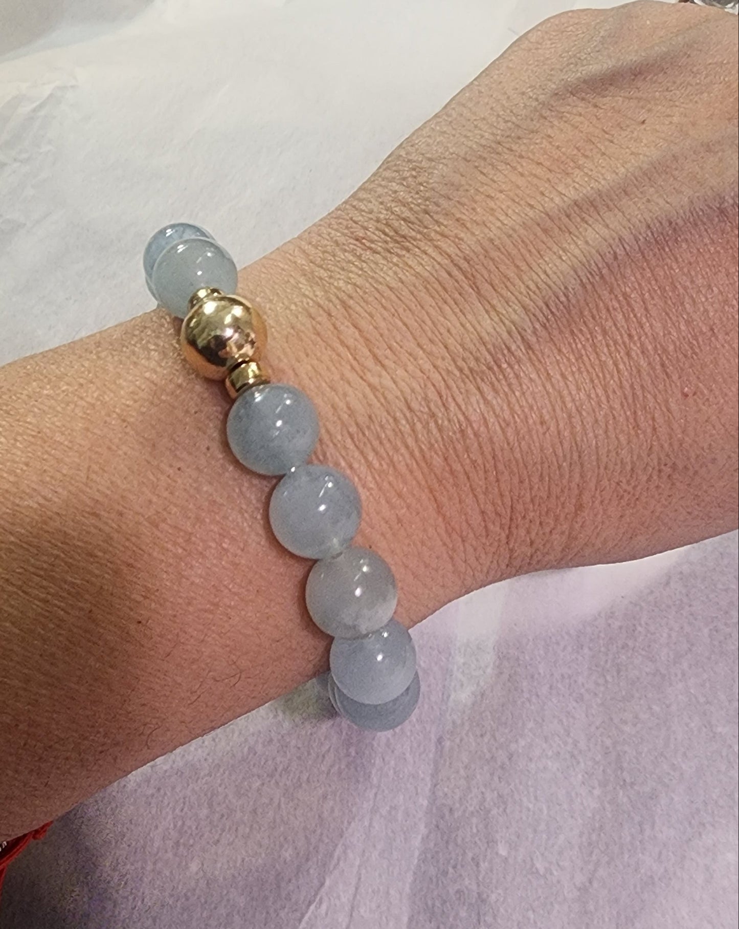 Jewelry Aquamarine 14kt plated beads