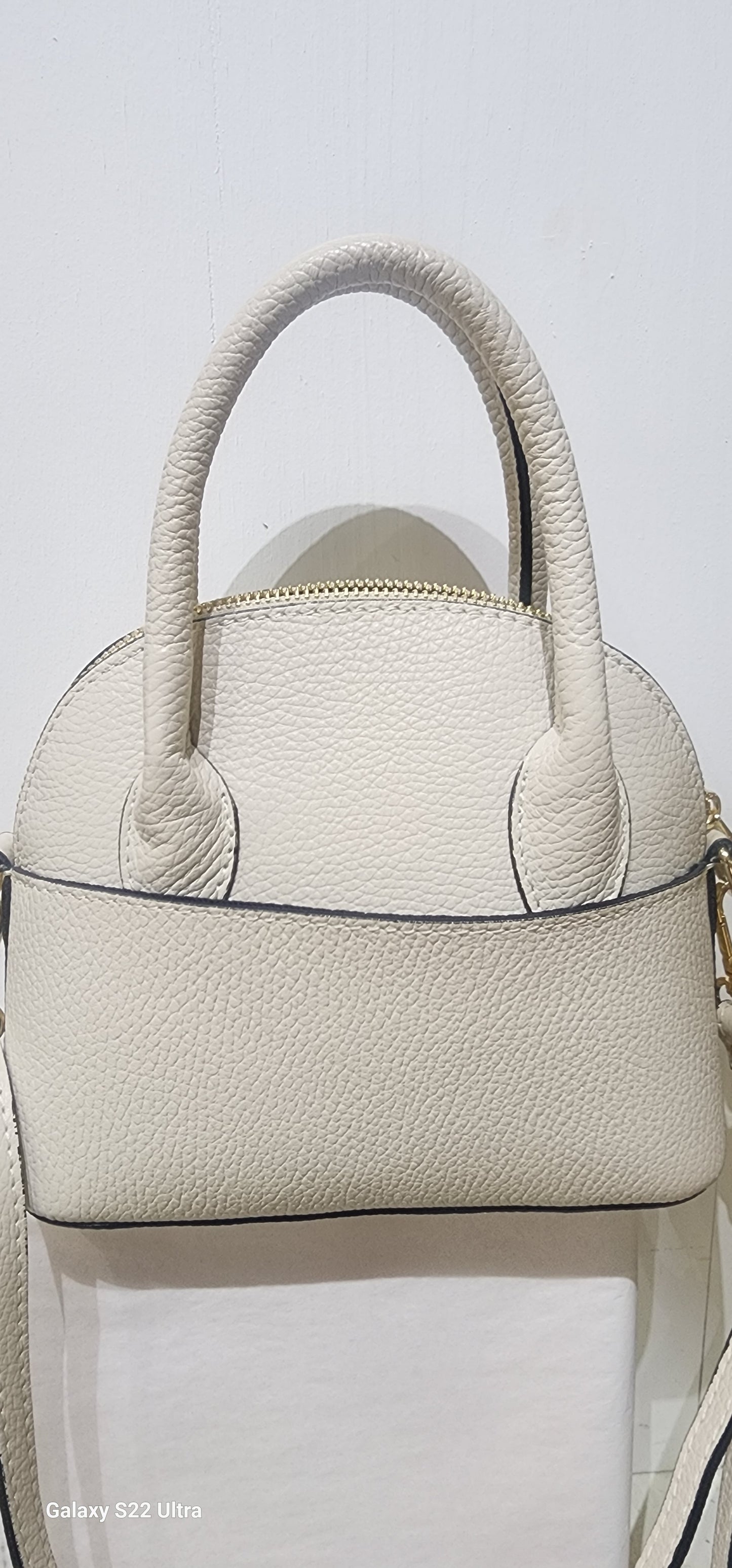 Bag OFF- white mini leather bag