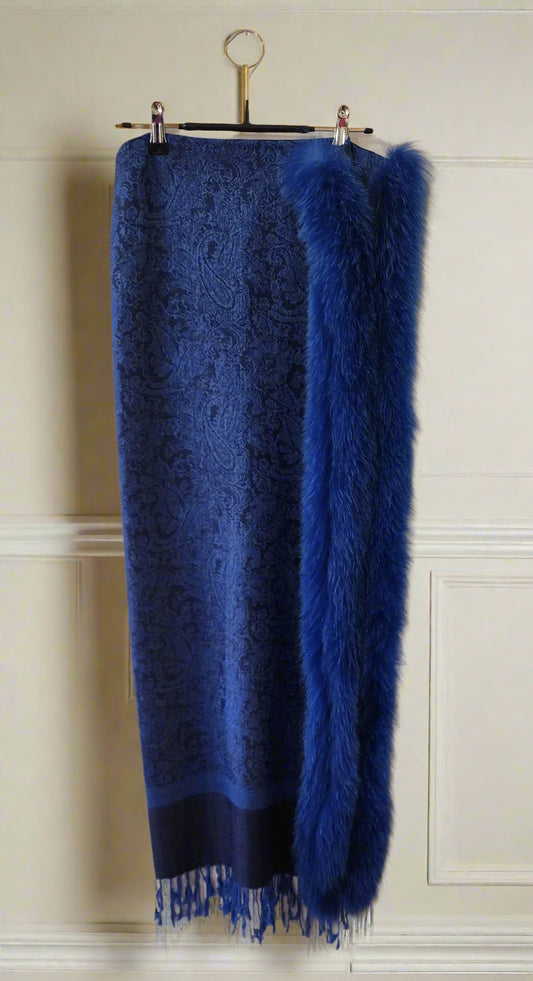 Shawl Cobalt Blue