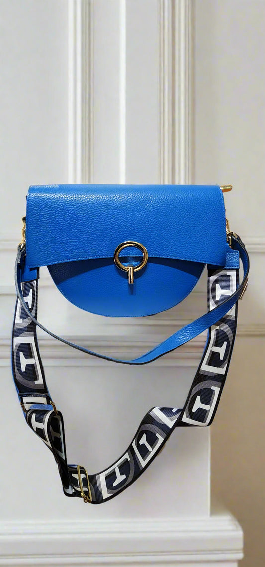 Bag Italian leather half moon bag