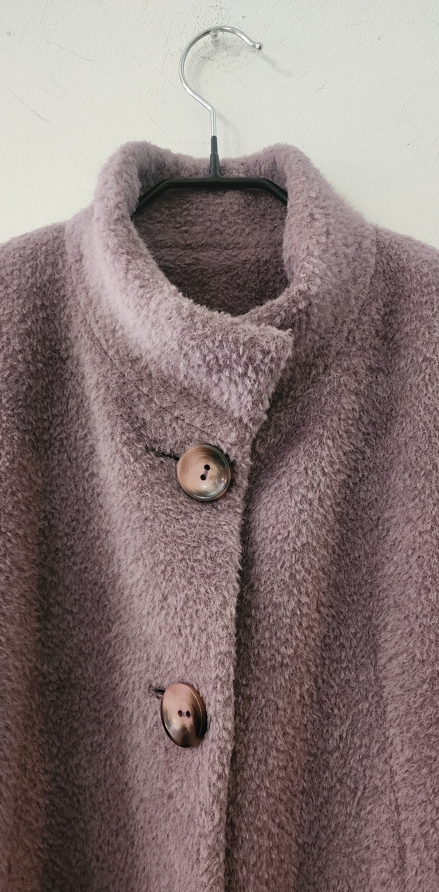 Coat alpaca lavender button down