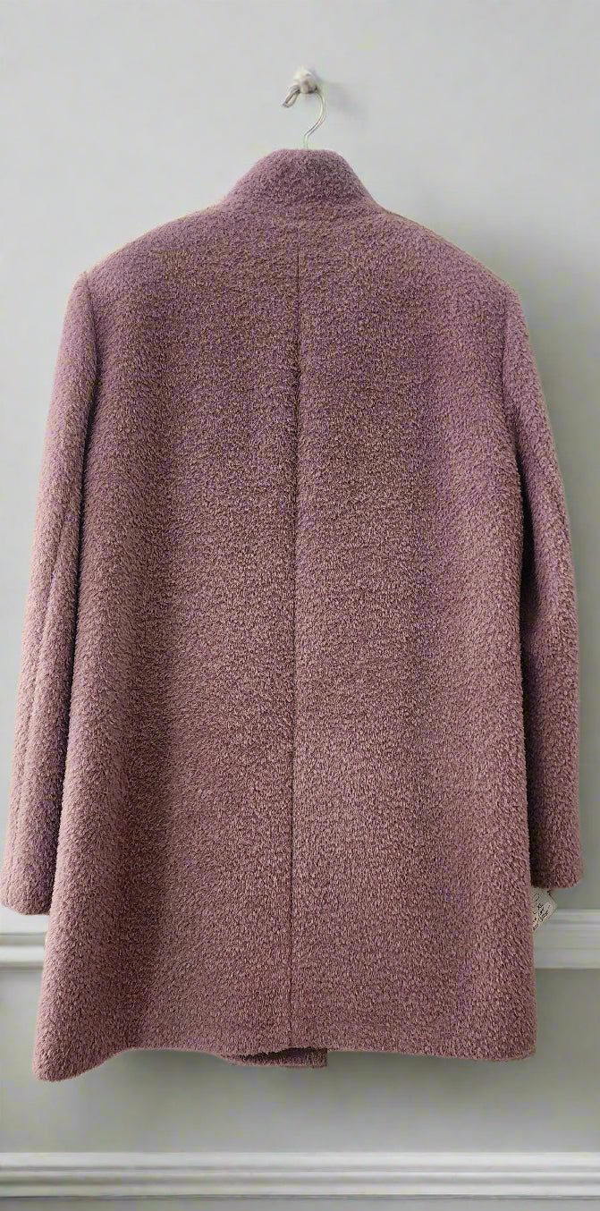Coat alpaca lavender button down