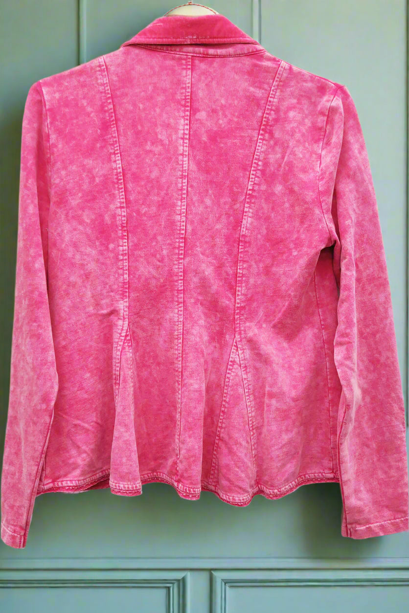 Boho Rose peplum blazer S25