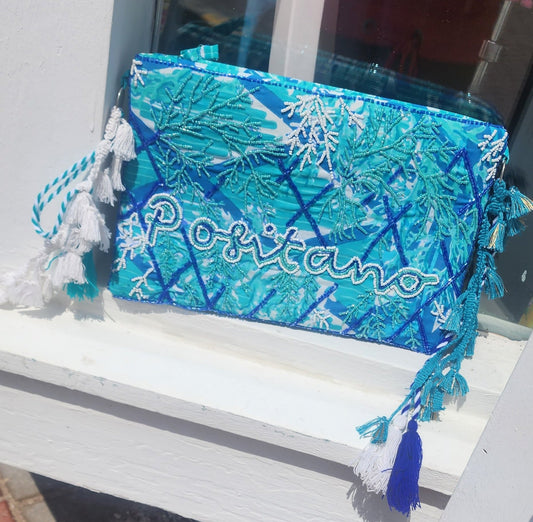 Bag Positano boho clutch with tassels