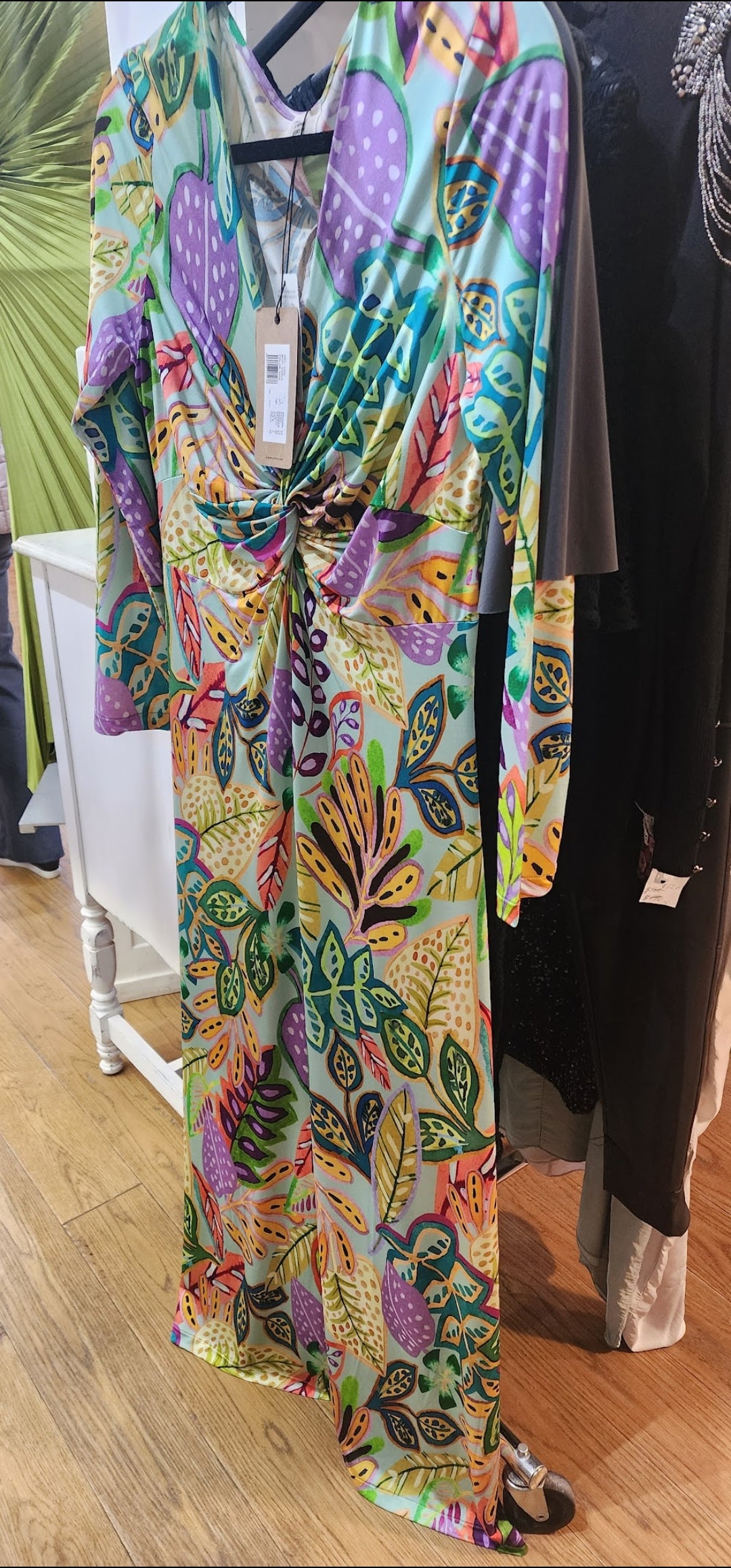 Barcelona Mint green multi maxi