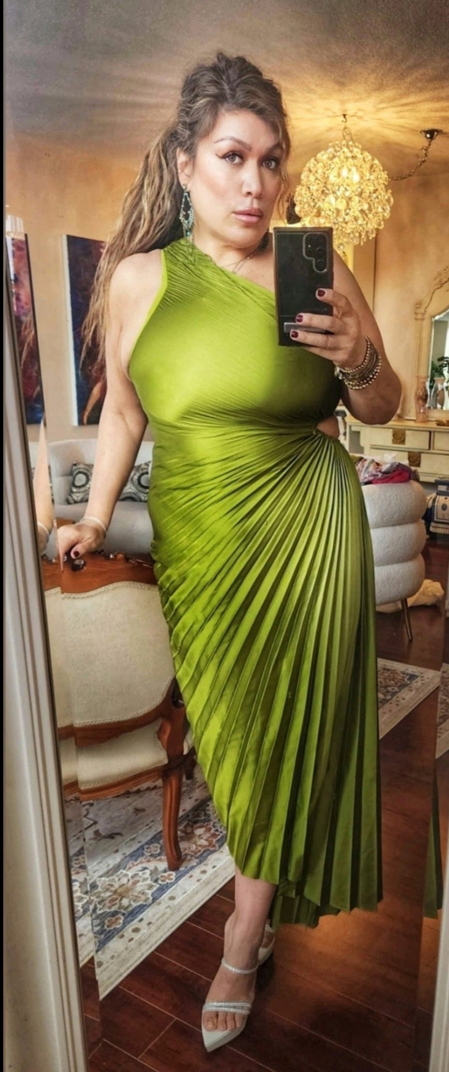 Dress Asymmetrical fan dress