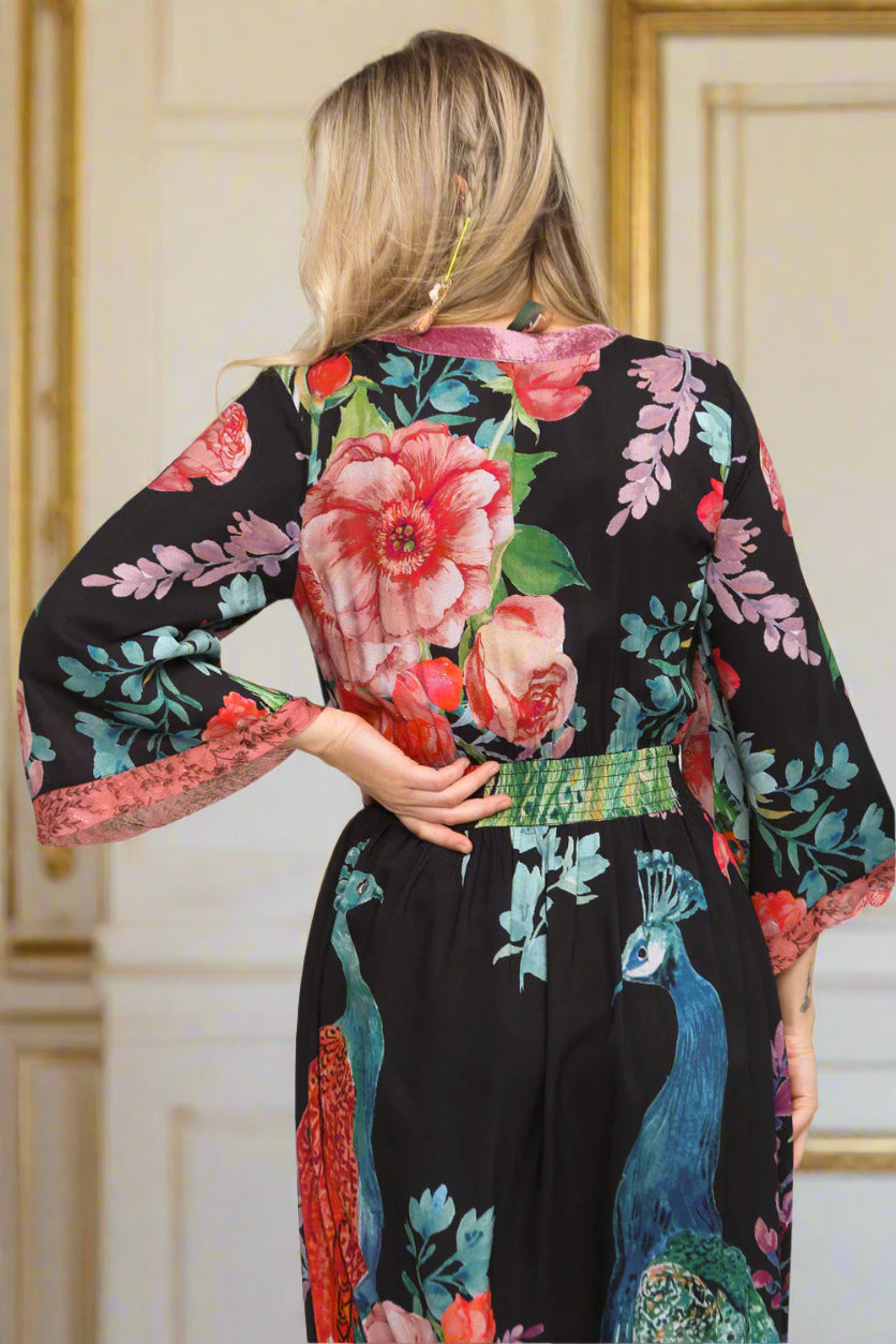 Boho peacock dress S25