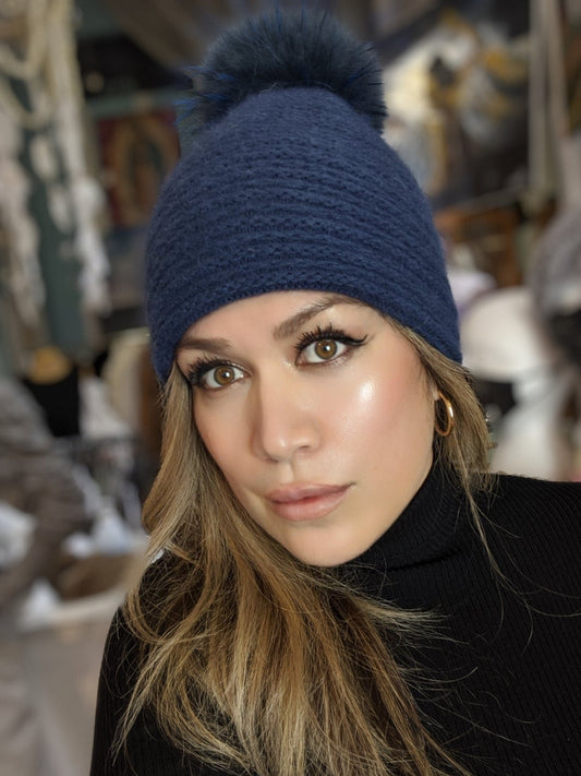 Hats Beanie with Pompom