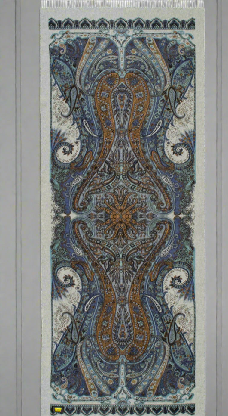 Shawl double sided cashmere