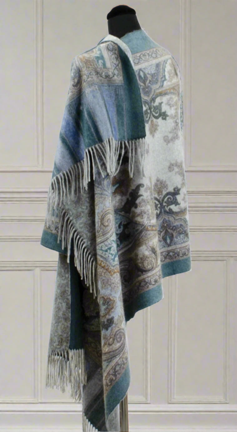 Shawl double sided cashmere