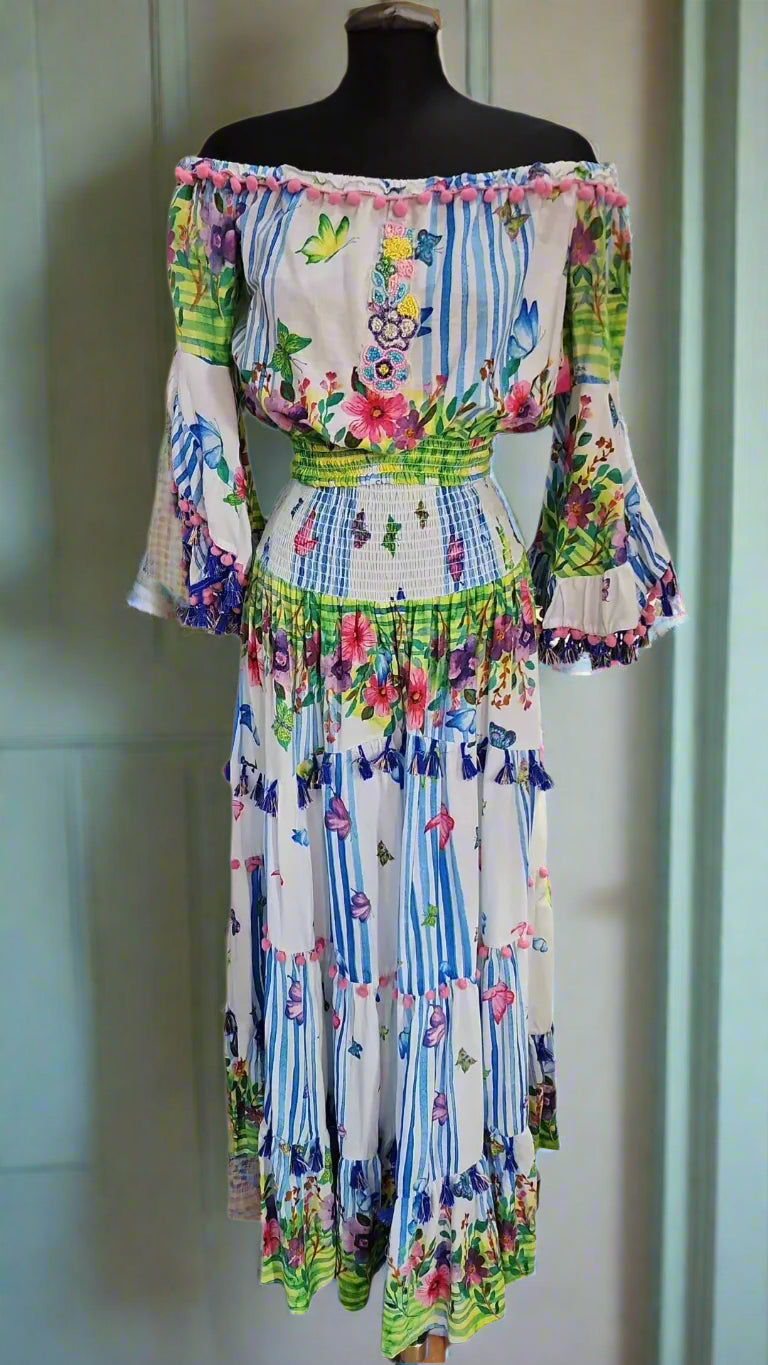 Amalfi  Butterfly and floral 2 pc