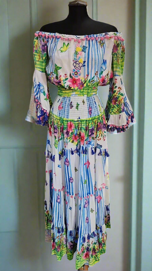 Amalfi  Butterfly and floral 2 pc