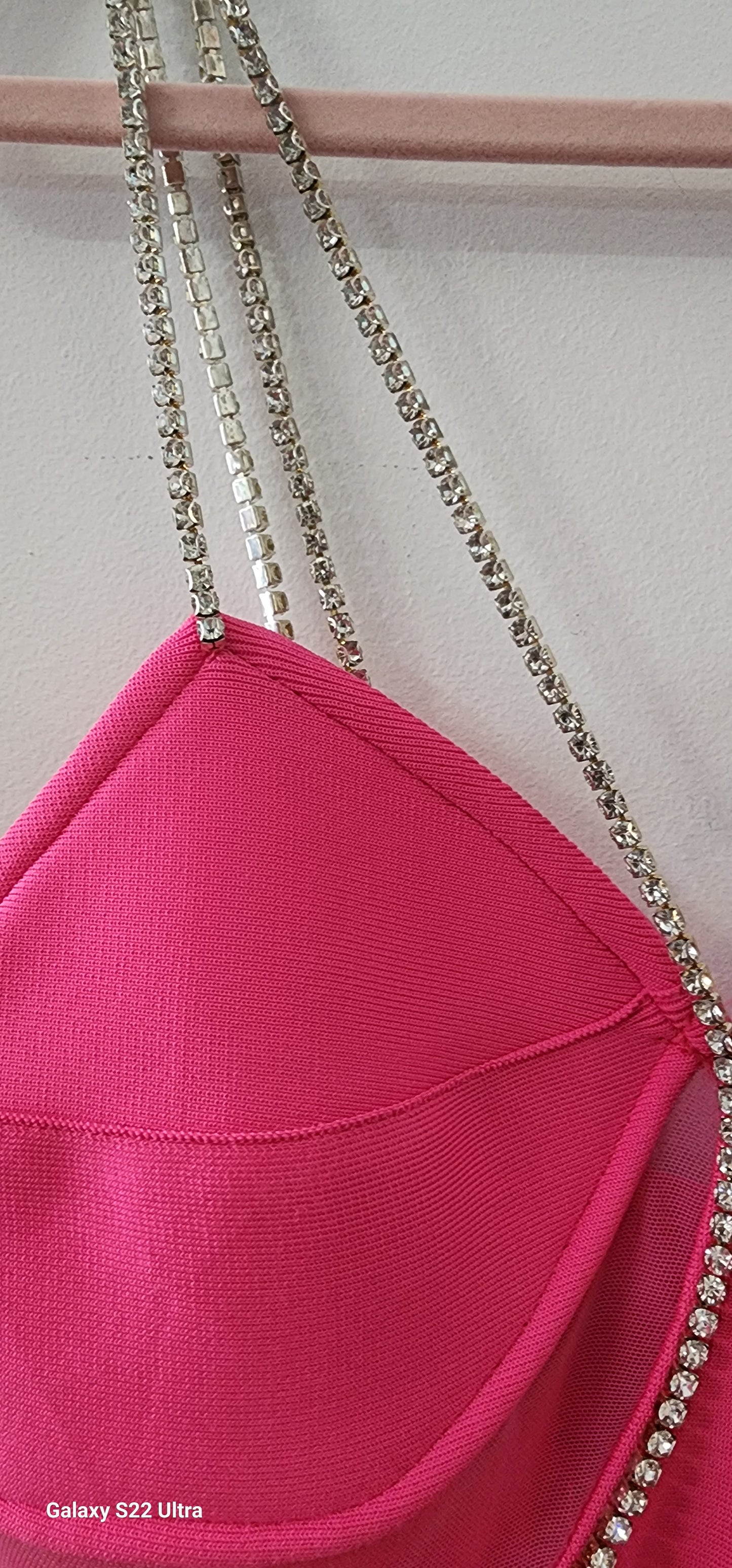Dress Hot pink bodycon midi dress