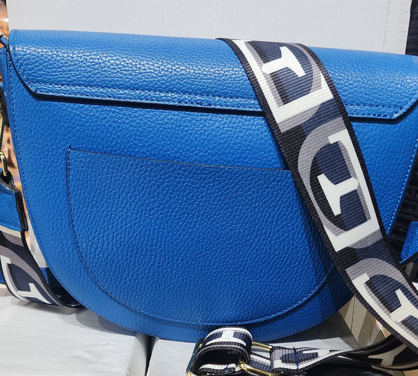 Bag Italian leather half moon bag