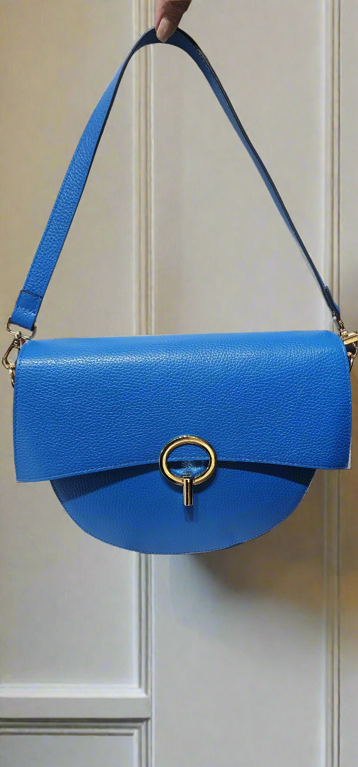 Bag Italian leather half moon bag