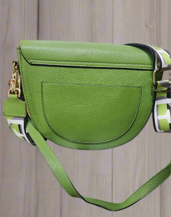 Bag Italian leather half moon bag