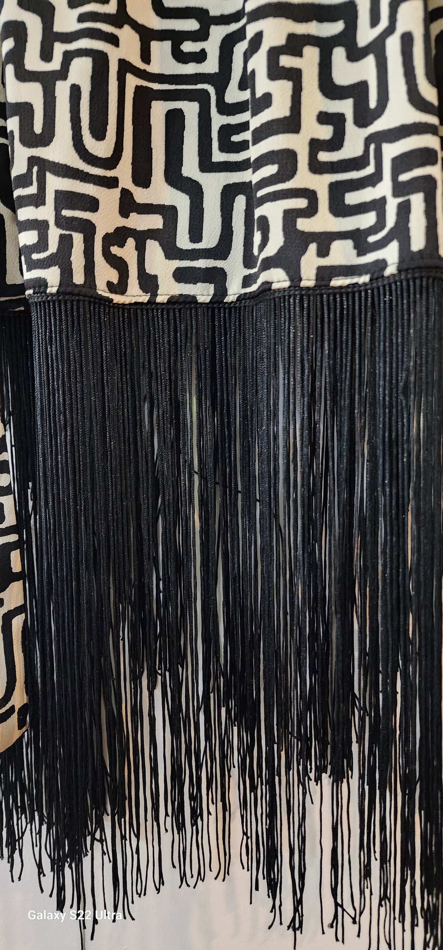 Dress Black fringe
