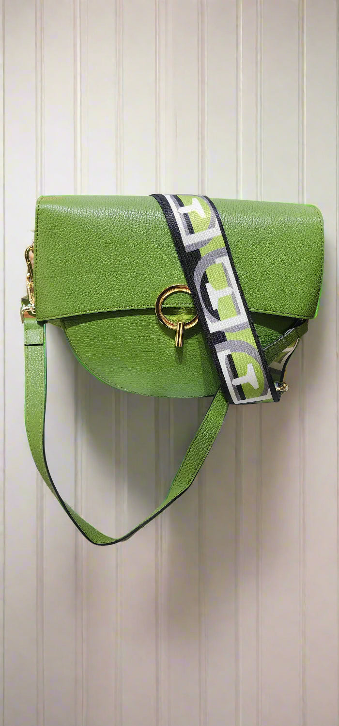 Bag Italian leather half moon bag